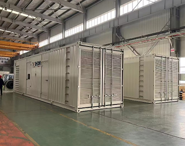 青島華能數據中心項目（3臺1600KW/10.5KV高壓發(fā)電機）